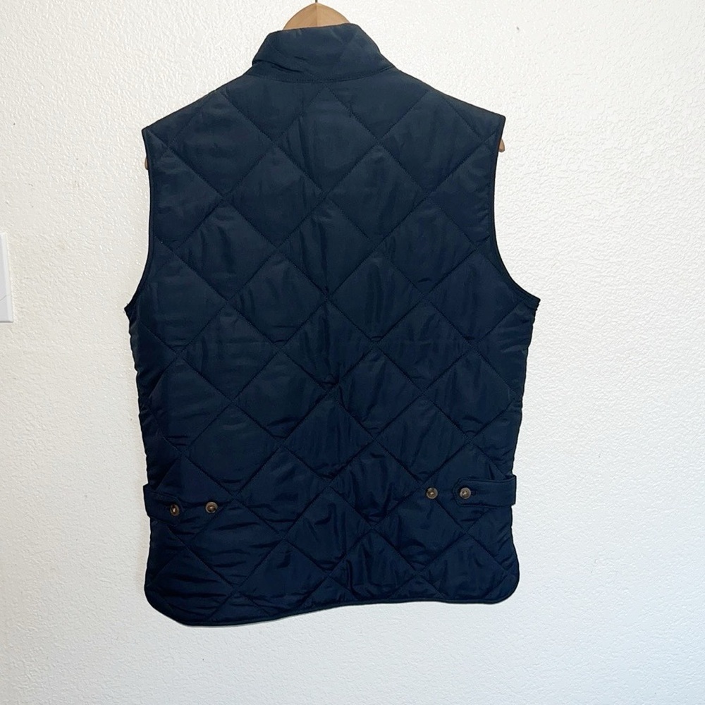 J. Crew Mercantile 100% Polyester Navy Blue Quilted Women’s Vest - Picture 10 of 13
